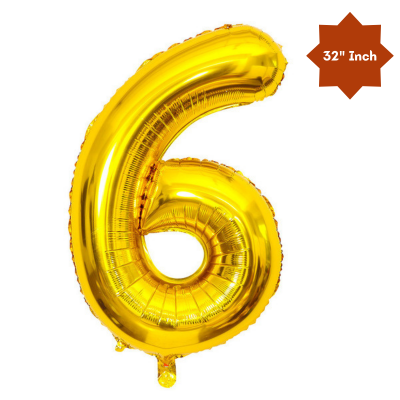 32” Inch Large Number & Letter Foil Balloon – Ideal Content Creation Prop for YouTube, Facebook, Instagram & TikTok Milestone Party Celebrations (1 Pcs)