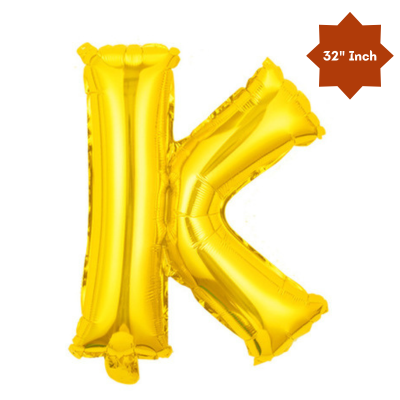 32” Inch Large Number & Letter Foil Balloon – Ideal Content Creation Prop for YouTube, Facebook, Instagram & TikTok Milestone Party Celebrations (1 Pcs)