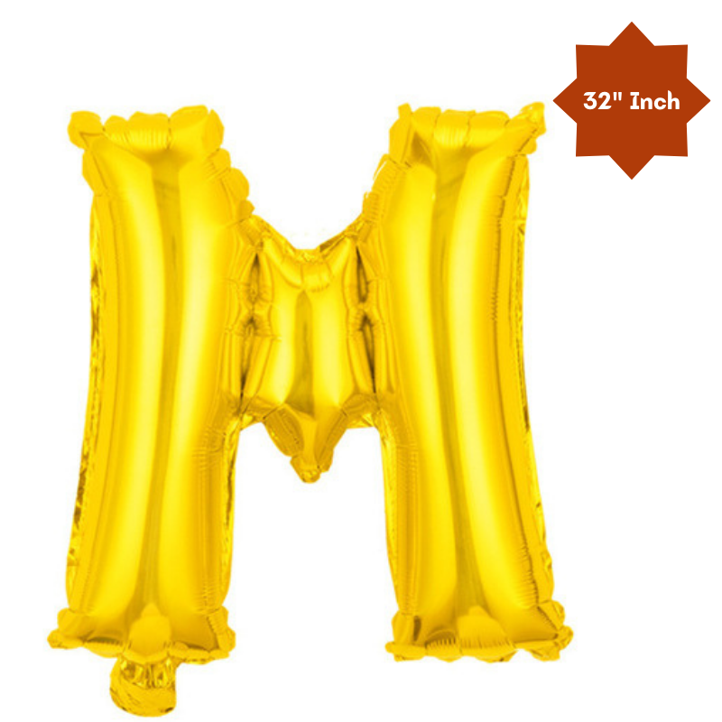 32” Inch Large Number & Letter Foil Balloon – Ideal Content Creation Prop for YouTube, Facebook, Instagram & TikTok Milestone Party Celebrations (1 Pcs)