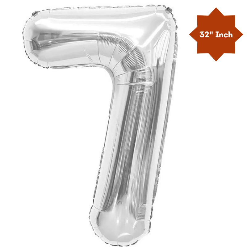 32” Inch Large Number & Letter Foil Balloon – Ideal Content Creation Prop for YouTube, Facebook, Instagram & TikTok Milestone Party Celebrations (1 Pcs)