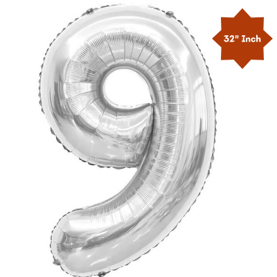 32” Inch Large Number & Letter Foil Balloon – Ideal Content Creation Prop for YouTube, Facebook, Instagram & TikTok Milestone Party Celebrations (1 Pcs)