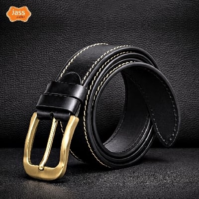 Picture of Classic Black One Part Leather Belt For Men