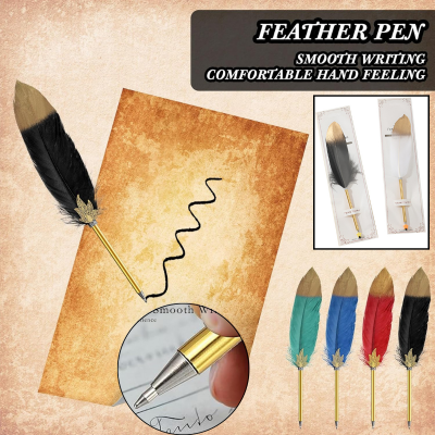 Feather Ballpoint Pen | Elegant Quill Design Feather Ballpen for Wedding Signature, Writing, Gifting & Special Occasion- (1 Pcs)