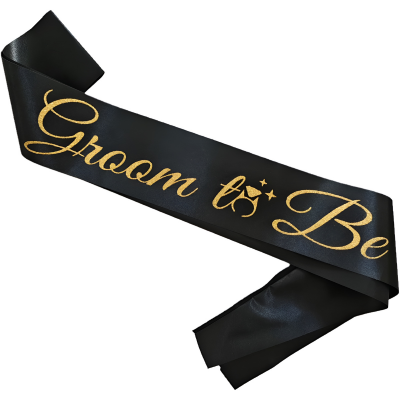 Groom to Be Sash for Future Groom, Wedding, Bachelor Party Accessory- (1 Pcs)