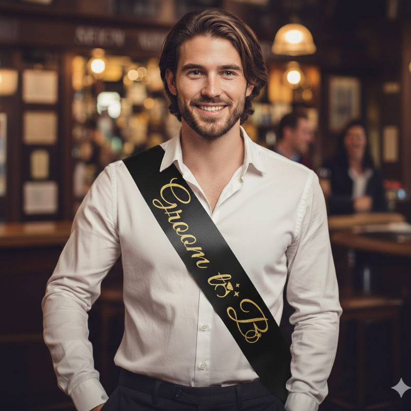 Groom to Be Sash for Future Groom, Wedding, Bachelor Party Accessory- (1 Pcs)
