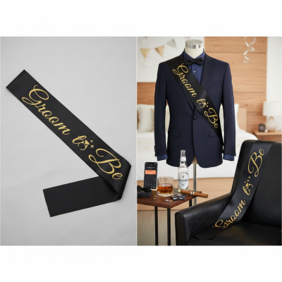 Groom to Be Sash for Future Groom, Wedding, Bachelor Party Accessory- (1 Pcs)