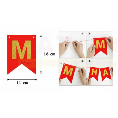 6-Month Birthday Banner | Half Way to One Birthday Decoration for Boys & Girls- (Pack of 1 Pcs)