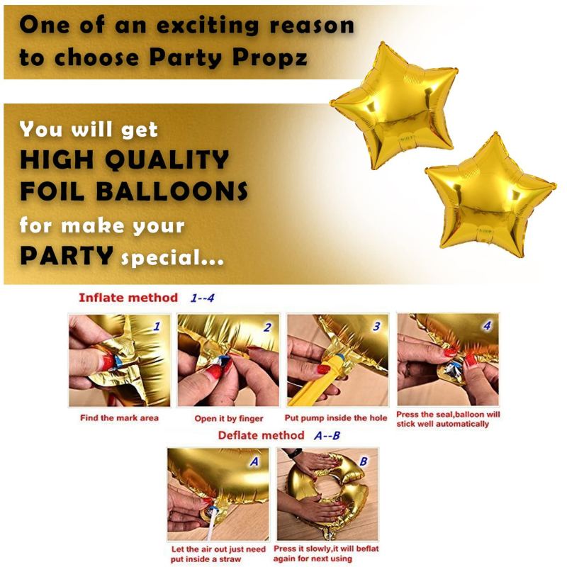 6 Month Birthday Decoration Kit – Half Way to One Theme with Star Foil Balloons, Silver Curtains, 6-Month Card Banner & More- (57 Pcs)