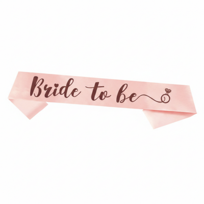 Satin Bride To Be Sash– Perfect for Bachelorette Celebrations, Rehearsal Dinners, and Wedding Party Decorations- (1 Pcs)