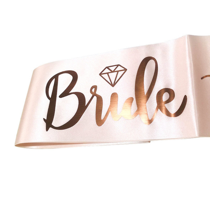Satin Bride To Be Sash– Perfect for Bachelorette Celebrations, Rehearsal Dinners, and Wedding Party Decorations- (1 Pcs)