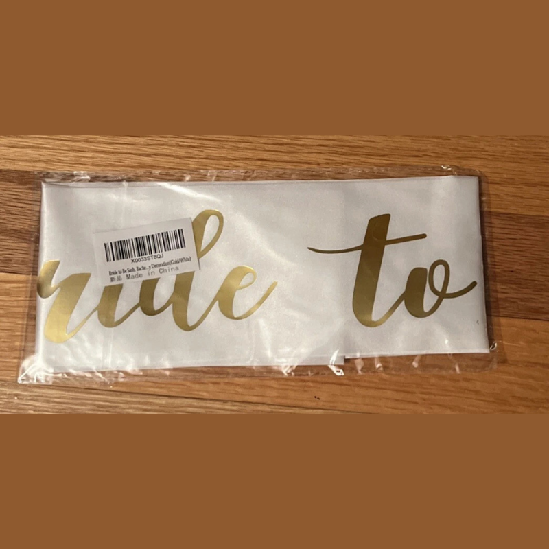 Satin Bride To Be Sash– Perfect for Bachelorette Celebrations, Rehearsal Dinners, and Wedding Party Decorations- (1 Pcs)