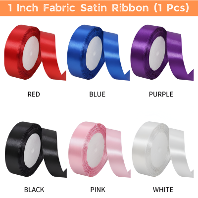 1” Inch Satin Ribbon Roll - 25 Yards / 22 Meters Length for Birthday Gifts & Festival Decorations- (1 Pcs)