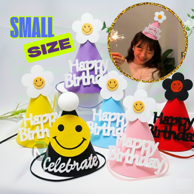 High-Quality Happy Birthday Hat – Aesthetic Birthday Cap with Strap for Kids and Toddlers (1 Pcs)