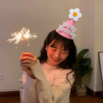 High-Quality Happy Birthday Hat – Aesthetic Birthday Cap with Strap for Kids and Toddlers (1 Pcs)