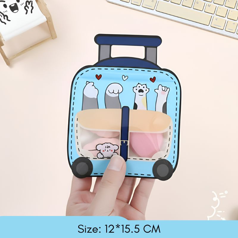 Creative Birthday Party Return Gift – Mini Luggage Gift Bag with Cute Toys for Kids' Special Day Guest Rewards and Return Gifting (Pack of 5)