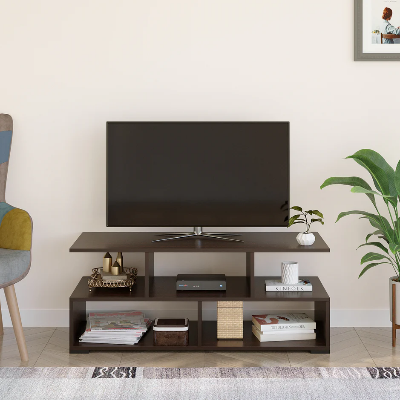 Picture of Victor TV Unit TV Stand with Shelf Storage for Set Top Box, Home Theatre, Entertainment Console Shelf Storage for, Decor Books for Living Room.