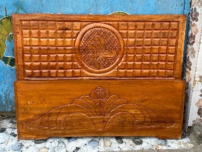 Picture of Bed solid jossori koroi kath English semi box 48incby81inc long - Brown - Single