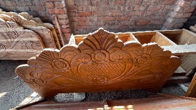 Picture of Bed khat solid jossori koroi kath king size 72incby81inc - Brown - King