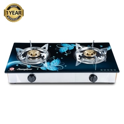 Picture of RFL Double Glass Gas Stove (SUNGLOW) - Cylinder Gas