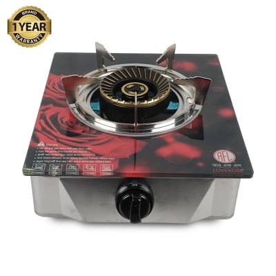 Picture of RFL Single Glass Gas Stove (LOVEROSE) - Cylinder Gas
