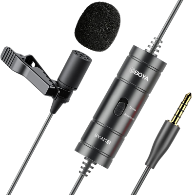 Picture of BOYA BY-M1S Universal Lavalier Microphone