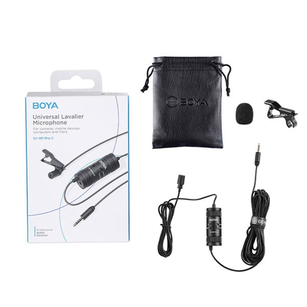 Picture of BOYA BY-M1 Pro II Universal Lavalier Microphone ( no need batteries )