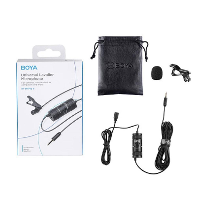 Picture of BOYA BY-M1 Pro II Universal Lavalier Microphone ( no need batteries )