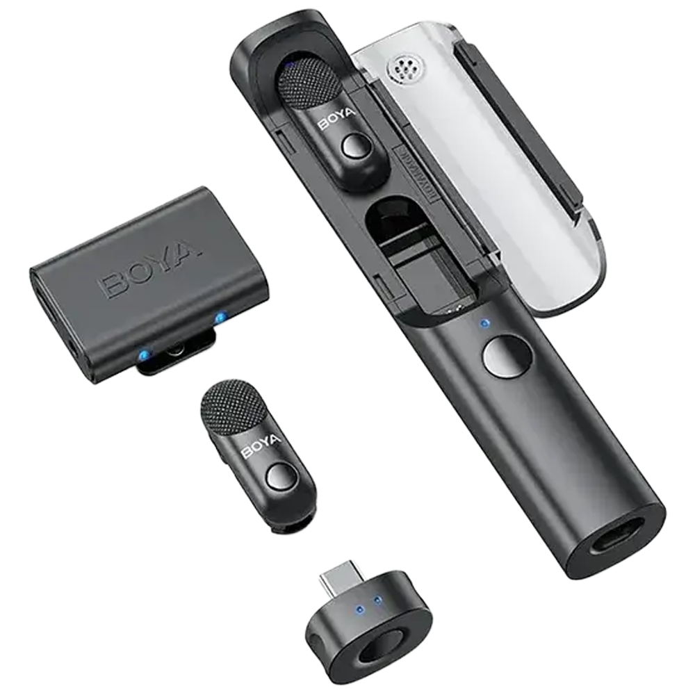 Picture of BOYA Magic-03 World's 1st Al-PoweredTransformable Wireless Microphone for Type c& Camera Device's