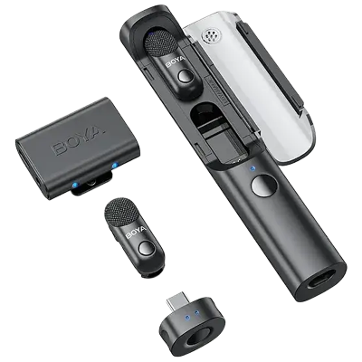Picture of BOYA Magic-03 World's 1st Al-PoweredTransformable Wireless Microphone for Type c& Camera Device's