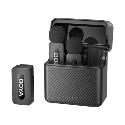 Picture of BOYA BY-V35 2.4 GHz Dual-Channel Wireless Microphone (2RX, 1TX) for Camera