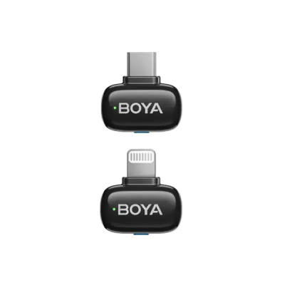 Picture of BOYA mini-12-B The World's Tiniest Wireless Microphone (2RX, 2TX) for Android & IOS Devices