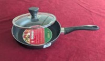 Picture of TPR NS Regular Karai with Lid (Black) - 26 cm