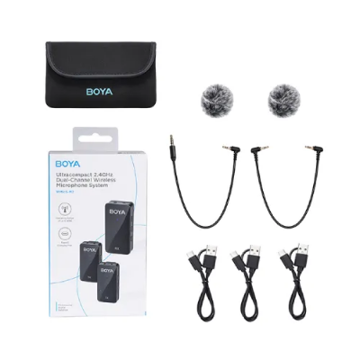 Picture of BOYA Wmic5-M2 Ultracompact 2.4GHz Dual-Channel Wireless Microphone System