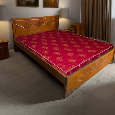 Picture of Bed khat solid jossori koroi kath double bed 60 by 81 inc - Brown - Double
