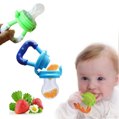 Picture of New Baby Food Feeder Soother Teether for Eating Fresh Fruit Vegetables Meat Multicolor