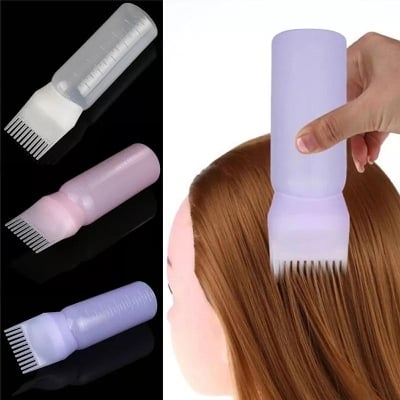 Picture of Multi-functional Hair Dyeing Treatment Oil Cream Shampoo Bottle Oil Coloring Dispensing Applicator Brush Tip Tool 