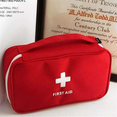 Picture of Portable First Aid Pouch Bag Outdoor Travel Box Medical Medicine Storage Bag Multicolor