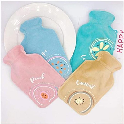 Picture of Pvc Flannel Medium Hot Water Bag Pain Remover Bag Water Filling Hot Water Bag - Hot Water Bag Multicolor