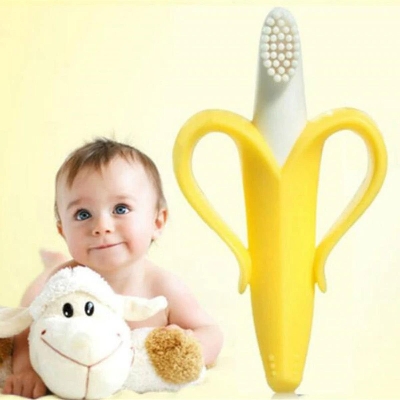 Picture of Silicone Baby Training Toothbrush Multicolor