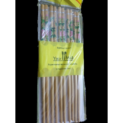 Picture of High Quality 5Pair 10Pcs Bamboo Chopsticks White