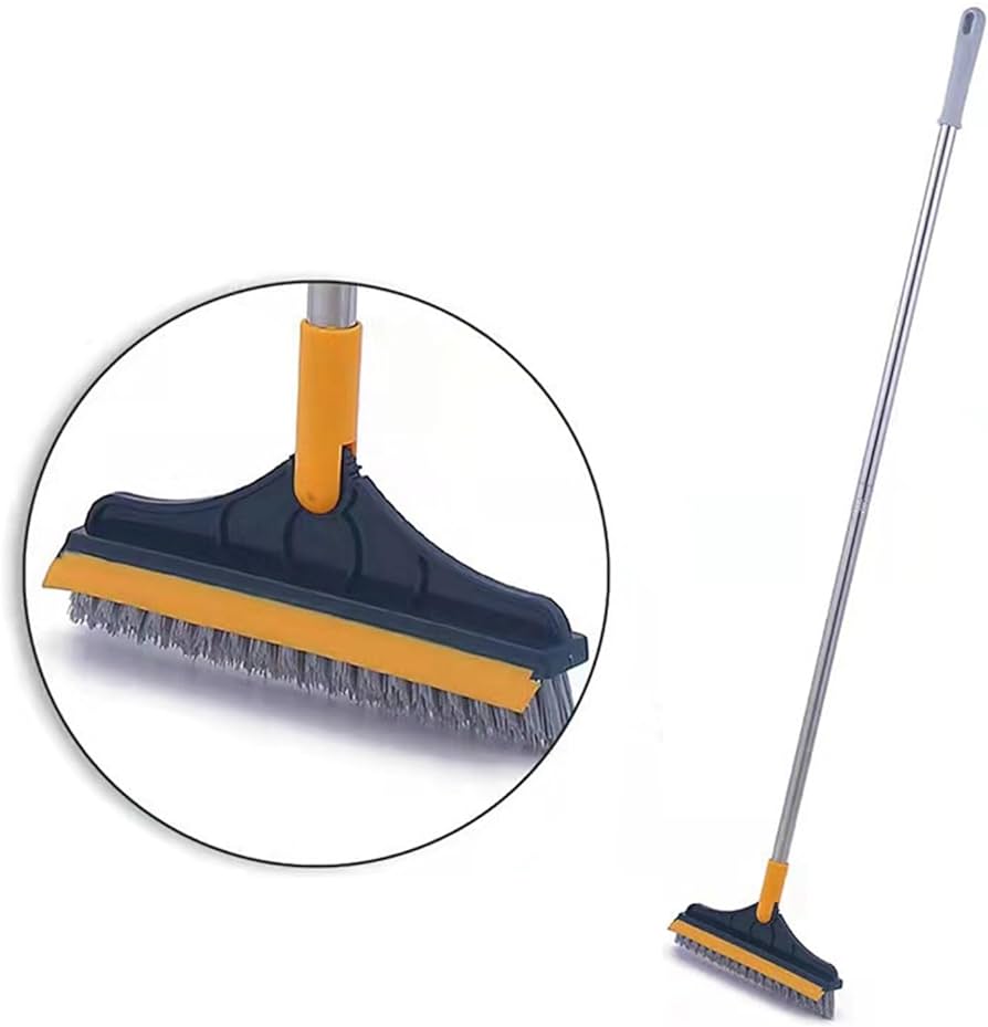 Picture of 2 In 1 Bathroom Long Handle Brush Bristles Floor Ceramic Tile Wall Seam Scrub Toilet.../// Multicolor