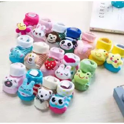 Picture of Baby Socks Cartoon Newborn Baby Girls Boys Anti-Slip Socks Slipper Shoes Boots Kids Sock Multicolor