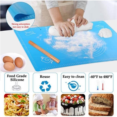 Picture of Non-Stick Silicon Made Baking Mat Multicolor
