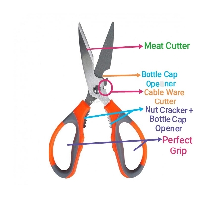 Picture of Kitchen Scissors - Orange