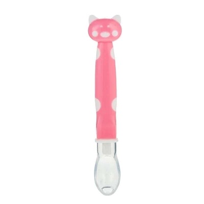 Picture of New Cartoon Design Silicone Baby Feeding Spoon Multicolor