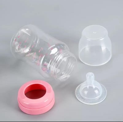 Picture of Baby Feeder BPA Free PP Feeding Plastic Bottle with Silicone Nipple 240ml Multicolor