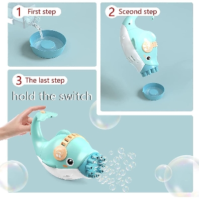 Picture of CUTE DOLPHIN BUBBLE MACHINE