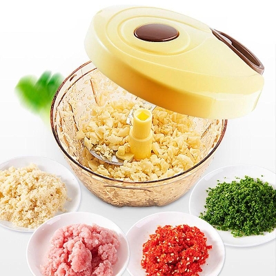 Picture of Manual Meat Grinder Hand Power Food Chopper Meat Grinder Mixer Blender Chopped Meat Vegetables Nuts Herbs Meat Grinder Multi-Color