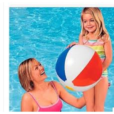 Picture of Intex Recreation Colorful Glossy Panel Inflatable Beach Pool Ball Multicolor