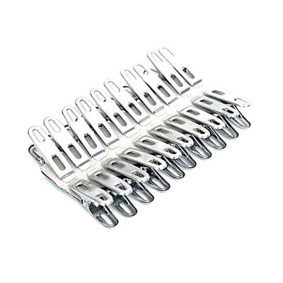 Picture of Stainless Steel Cloth Clips - 20 Pcs Silver